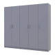 Комплект шкафов для одежды Doros Промо (2 шт.) 225х48х204 см Серый (DRS-011628) - фото 4