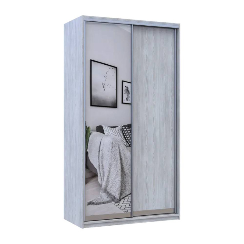Шкаф купе Doros Сити Лайт Сосна Натти 1 ДСП / 1 зеркало 120х45х225 (DRS-011956)