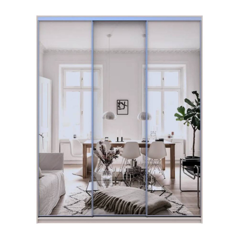 Шафа-купе Doros Сіті Лайт Кашемір 3 дзеркала 180х60х225 (DRS-011806)