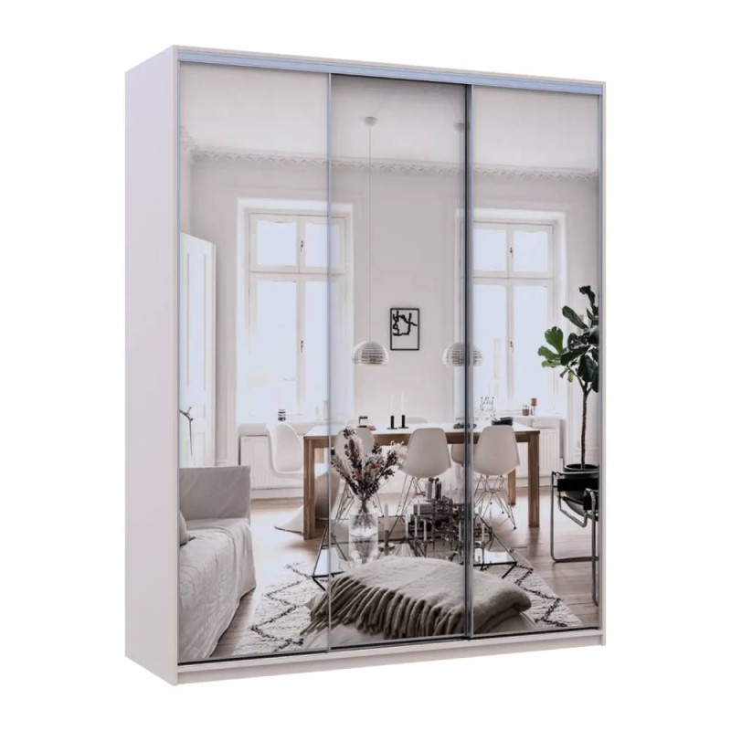 Шафа-купе Doros Сіті Лайт Кашемір 3 дзеркала 180х60х225 (DRS-011806)
