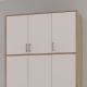 Антресоль высокая Doros Ронди Дуб Артизан/Кашемир 3 ДСП 121х52х65 (DRS-011909) - фото 1