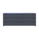 Комод Doros Рон 9 Графит 6 Ящичков 160х38х62 (DRS-011778) - фото 5
