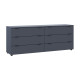 Комод Doros Рон 9 Графит 6 Ящичков 160х38х62 (DRS-011778) - фото 6