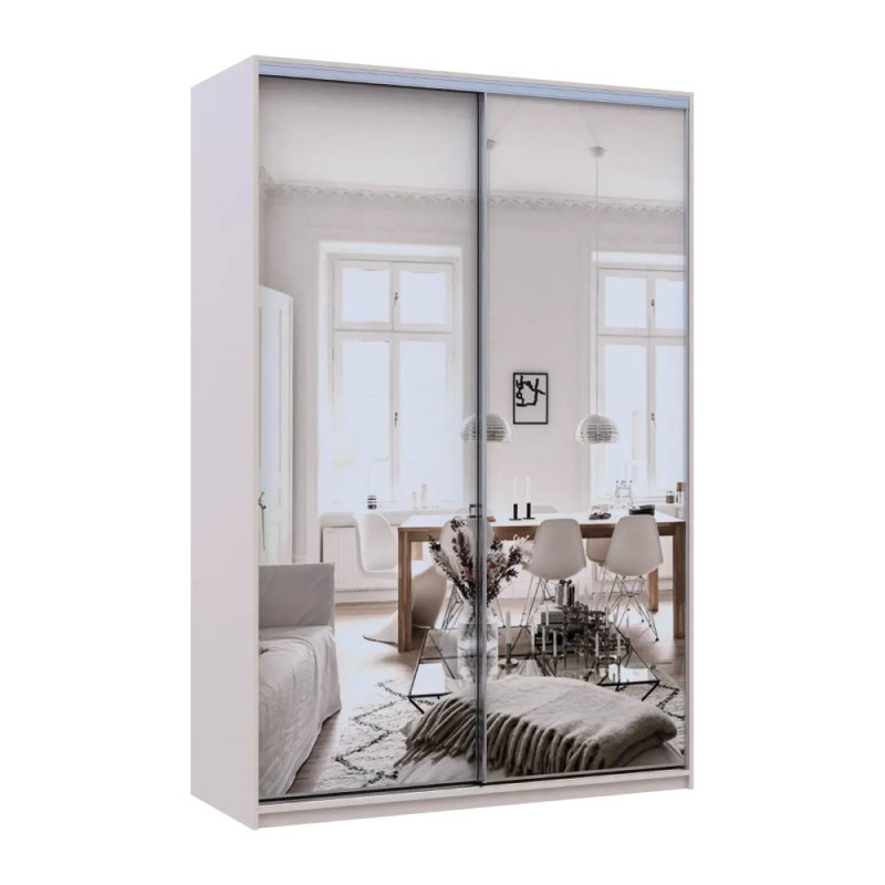 Шкаф купе Doros Сити Лайт Кашемир 2 Зеркала 150х45х225 (DRS-011799)