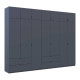 Комплект шаф для одягу Doros Лукас (2 шт.) 280х50х240 см Графіт (DRS-011696) - фото 7