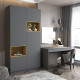 Стол Doros Дейл Графит 2Ш 120х60х78 (DRS-011951) - фото 4