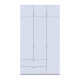 Шкаф распашной с антресолью Doros Лукас 135х50х240 см Белый (DRS-011652) - фото 8